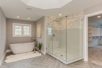 Open-Concept Walk-In Shower