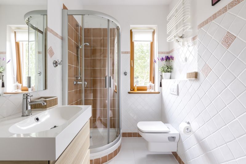 Corner Shower with Niche Storage